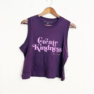 Spiritual Gangster Purple Crop Top